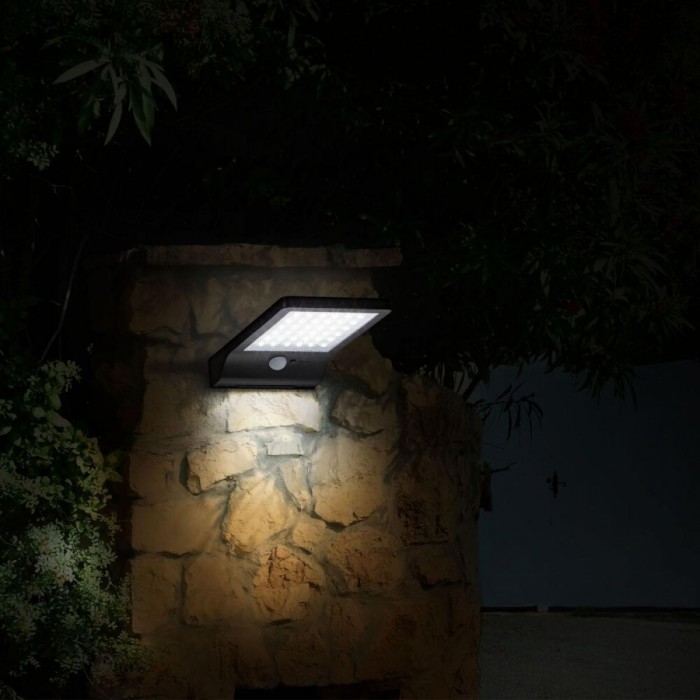 Modee Lighting LED Ηλιακό Επιτοίχιο Φωτιστικό με Αισθητήρα 300 lumen