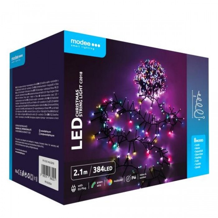 Modee Χριστουγεννιάτικα Φωτάκια LED με Τροφοδοτικό (384LED/2.1m) Πολύχρωμα Modee Χριστουγεννιάτικα Φωτάκια LED με Τροφοδοτικό (384LED/2.1m) Πολύχρωμα
