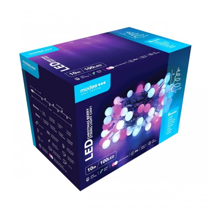 Modee Christmas LED Λαμπάκια Τύπου Berry με Βύσμα (100LED/10m/10cm) Ροζ & Ψυχρό Modee Christmas LED Λαμπάκια Τύπου Berry με Βύσμα (100LED/10m/10cm) Ροζ & Ψυχρό