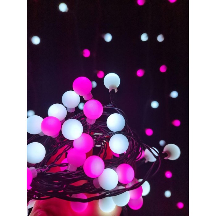 Modee Christmas LED Λαμπάκια Τύπου Berry με Βύσμα (100LED/10m/10cm) Ροζ & Ψυχρό Modee Christmas LED Λαμπάκια Τύπου Berry με Βύσμα (100LED/10m/10cm) Ροζ & Ψυχρό