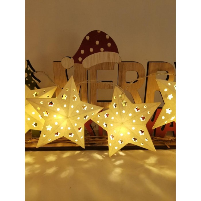Modee Χριστουγεννιάτικα Διακοσμητικά Φωτάκια LED Μπαταρίας (10LED/120cm/10cm) Θερμό Λευκό Modee Χριστουγεννιάτικα Διακοσμητικά Φωτάκια LED Μπαταρίας (10LED/120cm/10cm) Θερμό Λευκό