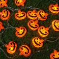 Διακοσμητική γιρλάντα LED Modee για το Halloween με φαναράκια-κολοκύθες (165cm / απόσταση 15cm) – Θερμό λευκό φως