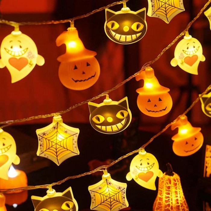 Διακοσμητική Γιρλάντα LED Modee Halloween με Μοτίβο Τεράτων (165cm/15cm) – Θερμό Λευκό Φως Διακοσμητική Γιρλάντα LED Modee Halloween με Μοτίβο Τεράτων (165cm/15cm) – Θερμό Λευκό Φως