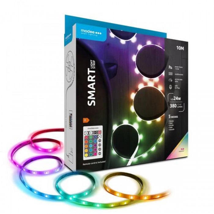 Modee Smart Ταινία LED 24W IP20 RGB με Τηλεχειριστήριο 10m Modee Smart Ταινία LED 24W IP20 RGB με Τηλεχειριστήριο 10m
