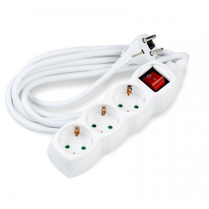 Technik Πολύπριζο 3 Θέσεων 3x1,5mm 5m με Διακόπτη Technik Πολύπριζο 3 Θέσεων 3x1,5mm 5m με Διακόπτη