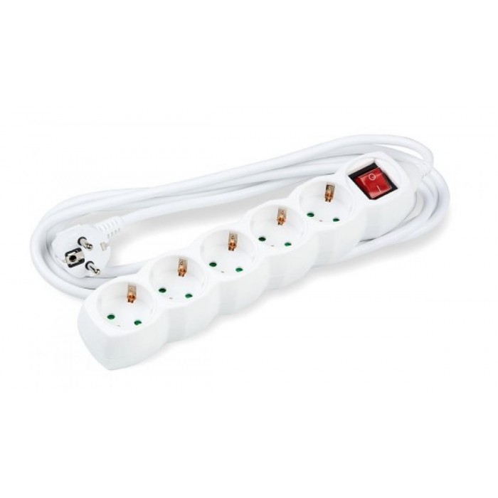 Technik Πολύπριζο 5 Θέσεων 3x1,5mm 5m με Διακόπτη Technik Πολύπριζο 5 Θέσεων 3x1,5mm 5m με Διακόπτη