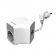Technik Professional Στρογγυλό Πολύπριζο 3 Θέσεων 1,4m + USB-A + USB-C 16A
