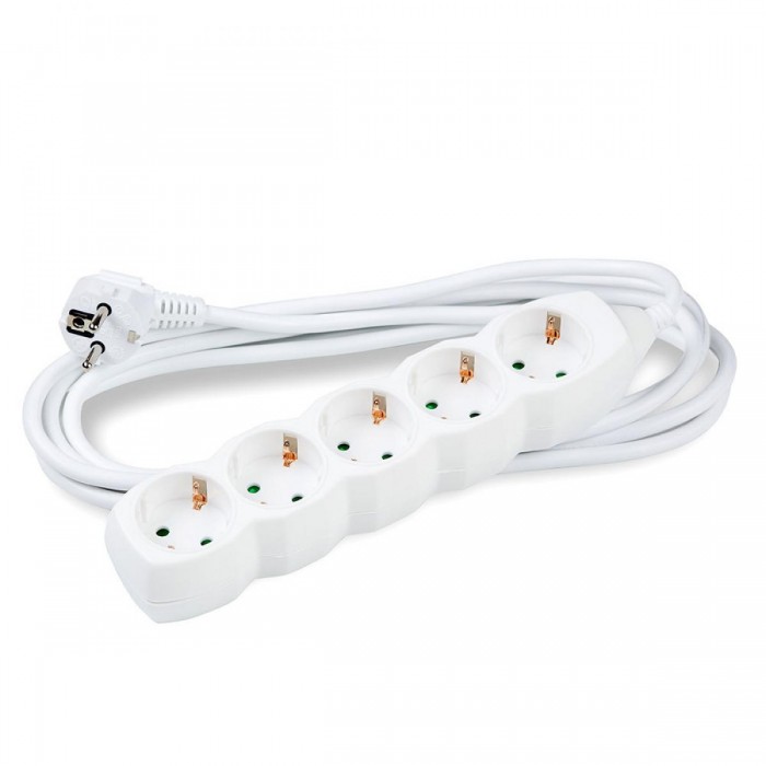 Technik Πολύπριζο 5 Θέσεων 1,5mm2 Λευκό 3m Technik Πολύπριζο 5 Θέσεων 1,5mm2 Λευκό 3m