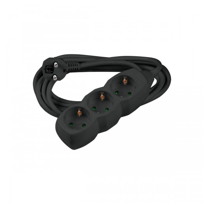 Technik Πολύπριζο 3 Θέσεων με Καλώδιο Χαλκού 1.5 mm² 16A Μαύρο 1.5m Technik Πολύπριζο 3 Θέσεων με Καλώδιο Χαλκού 1.5 mm² 16A Μαύρο 1.5m