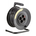 Technik Professional Στροφείο 4 Θέσεων 50m 1,5mm2 Μαύρο