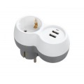 Technik Professional Πρίζα 1 Θέση + 2 USB-A 16A