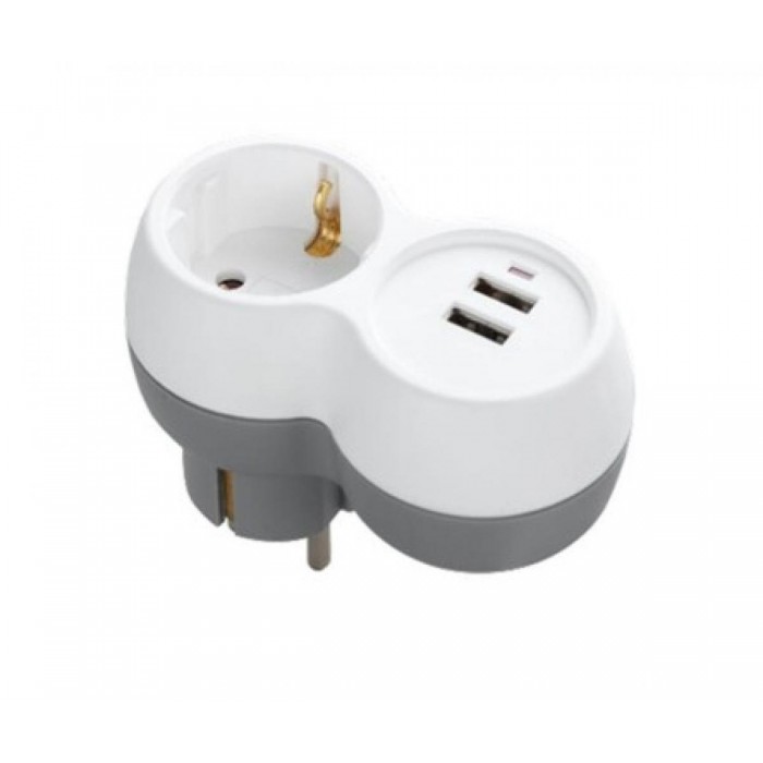 Technik Professional Πρίζα 1 Θέση + 2 USB-A 16A