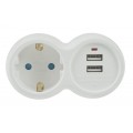Technik Professional Πρίζα 1 Θέση + 2 USB-A 16A