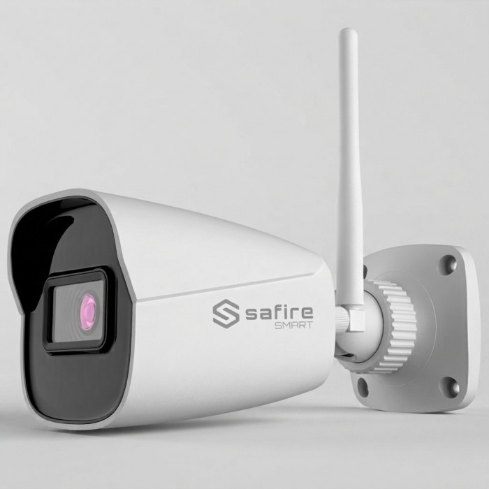 4MP Bullet WiFi Safire Smart 2.8 mm Audio IN IR30 AI: Classification of human and vehicle 4MP Bullet WiFi Safire Smart 2.8 mm Audio IN IR30 AI: Classification of human and vehicle