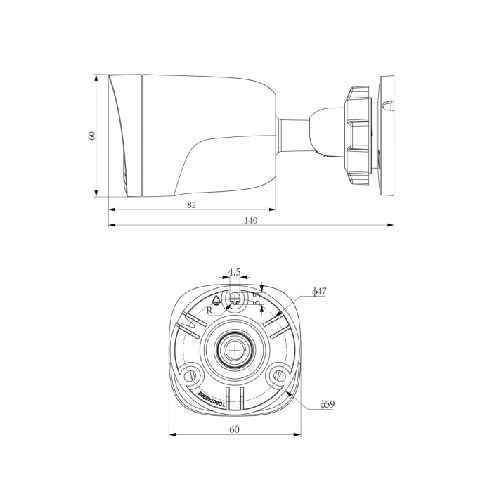 2MP Fixed Bullet Camera Spec: 1CNB-28