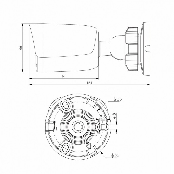 2MP Fixed Color Maker Bullet κάμερα 2.8mm 2MP Fixed Color Maker Bullet κάμερα 2.8mm