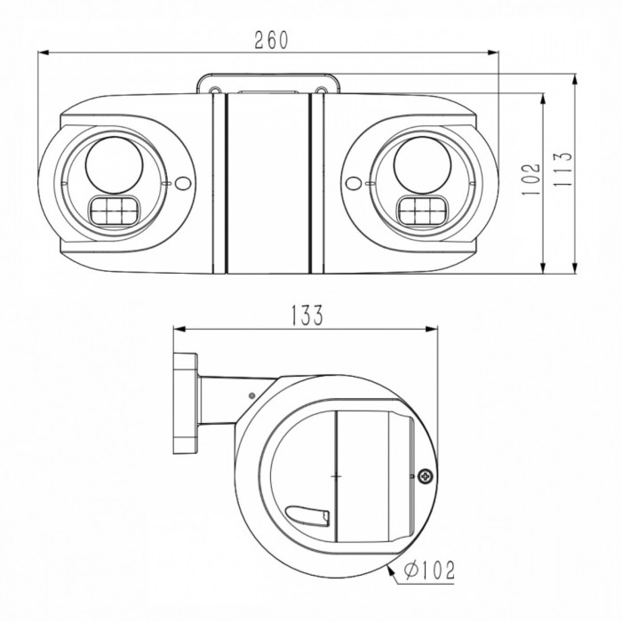 Κάμερα 180° Spec: I5/E/Y/QX/2.8mm