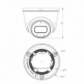 2MP Fixed Color Maker Turret Camera ΜΑΥΡΗ
