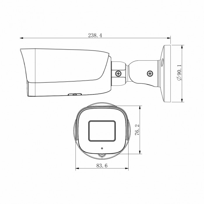 4MP Fixed Color Maker Bullet κάμερα Spec:W/E/Y/M/4MM