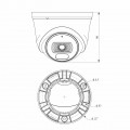 4MP S+265 IR Dome κάμερα (2.8mm)