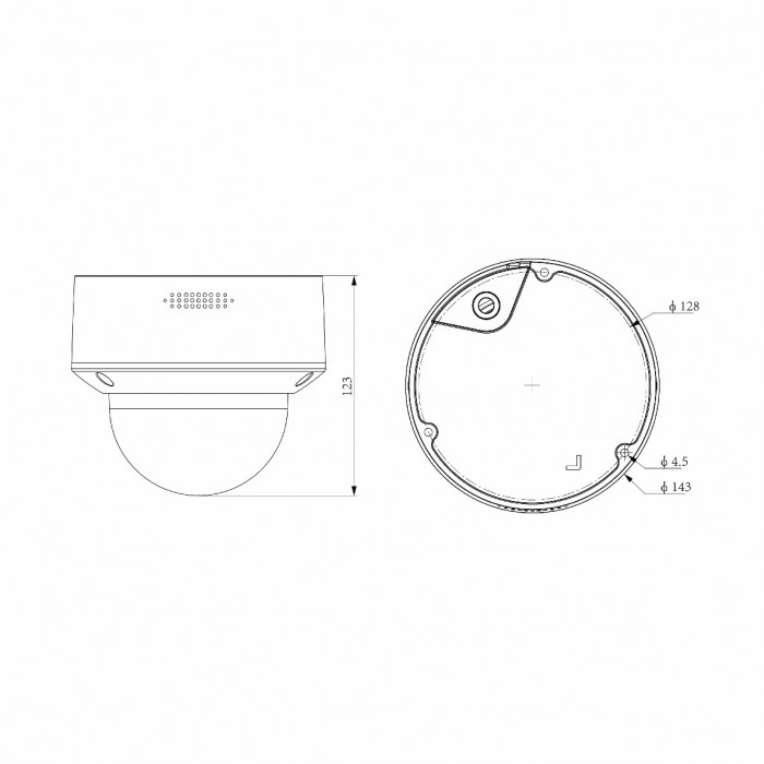 8MP Motorized Zoom Dome κάμερα 8MP Motorized Zoom Dome κάμερα