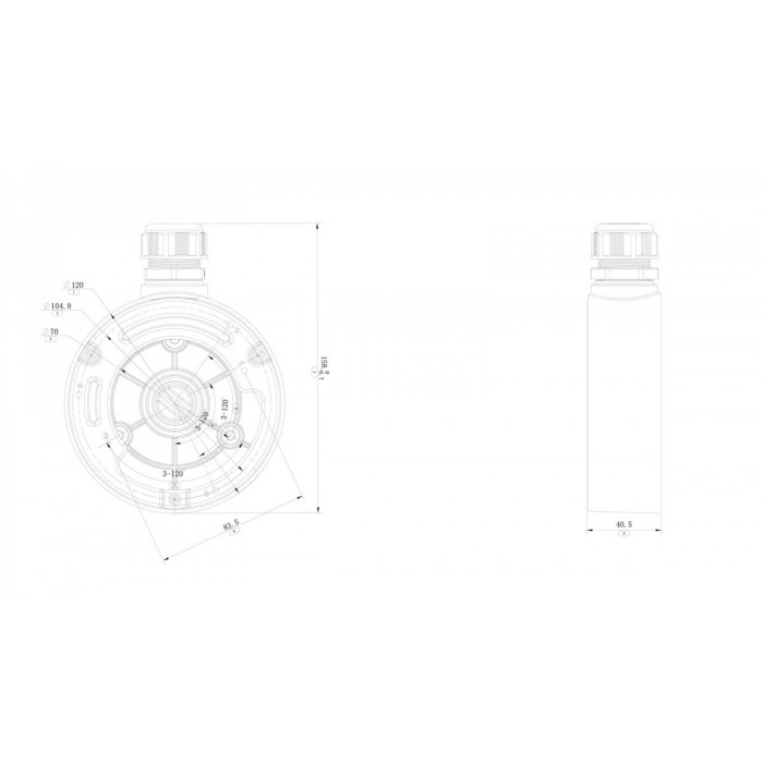 Βάση για UltraSync Wi-Fi dome κάμερα σε λευκό χρώμα Βάση για UltraSync Wi-Fi dome κάμερα σε λευκό χρώμα