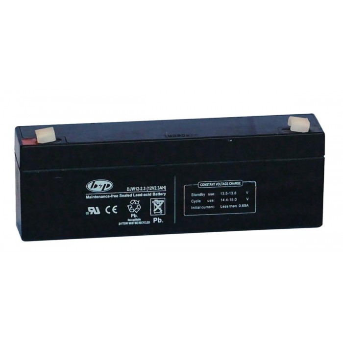 B&P - BATTERY 12V 2.3AH Επαναφορτιζόμενη μπαταρία μολύβδου 12V / 2,3Ah.