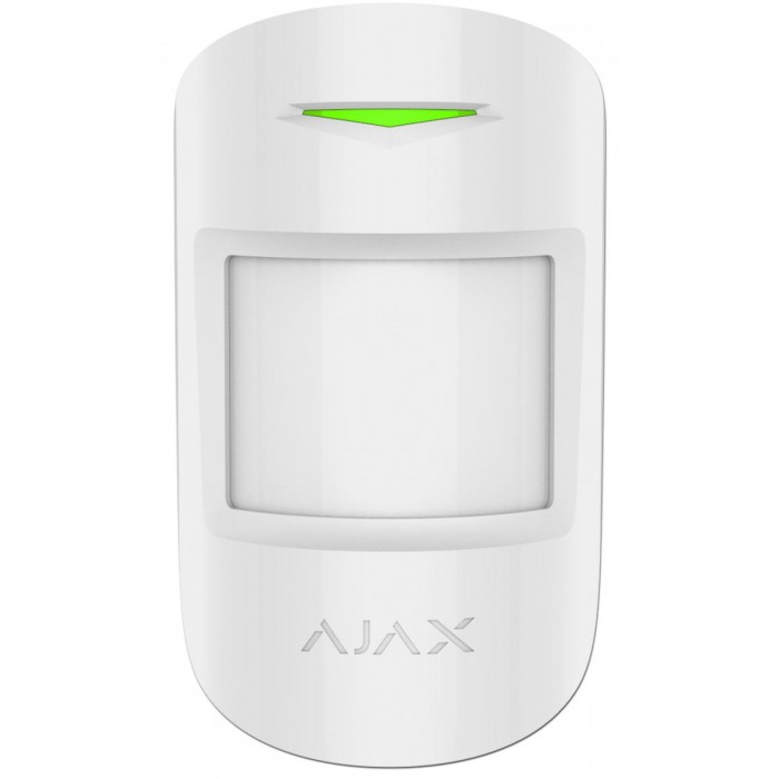 AJAX - MOTION PROTECT PLUS WHITE Ασύρματος ανιχνευτής κίνησης διπλής τεχνολογίας (PIR & Microwave), σε λευκό χρώμα. AJAX - MOTION PROTECT PLUS WHITE Ασύρματος ανιχνευτής κίνησης διπλής τεχνολογίας (PIR & Microwave), σε λευκό χρώμα.