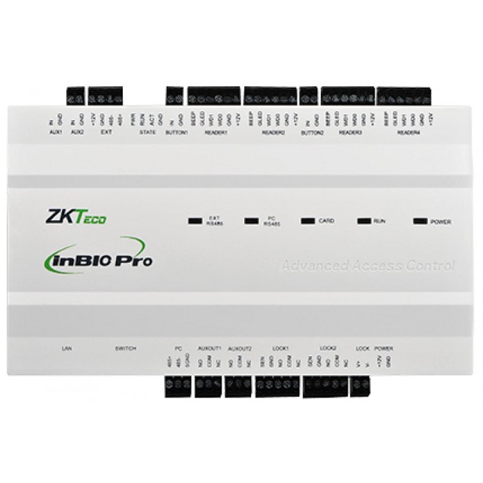 ZK TECO - INBIO-PRO260 Κεντρική μονάδα ελέγχου πρόσβασης για 2 πόρτες (in/out) για αναγνώστες δακτυλικών αποτυπωμάτων. ZK TECO - INBIO-PRO260 Κεντρική μονάδα ελέγχου πρόσβασης για 2 πόρτες (in/out) για αναγνώστες δακτυλικών αποτυπωμάτων.