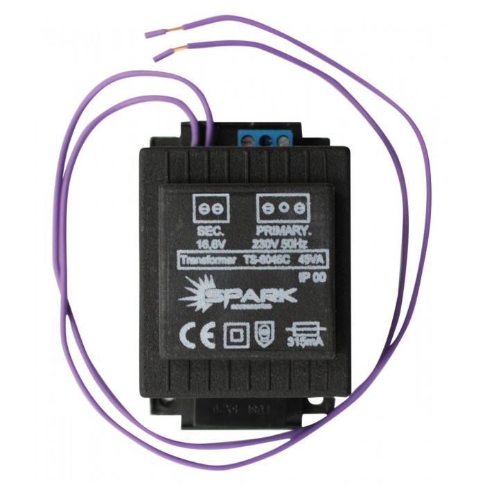 SPARK - TS-6045C Μετασχηματιστής 45VA/16,5V. SPARK - TS-6045C Μετασχηματιστής 45VA/16,5V.