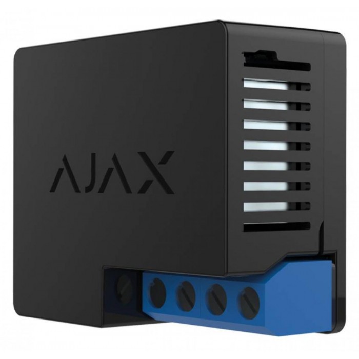 AJAX - RELAY Ασύρματο ρελέ ξηρής επαφής για έλεγχο ΟΝ/ΟFF συσκευών που τροφοδοτούνται με τάση από 7 έως 24VDC. AJAX - RELAY Ασύρματο ρελέ ξηρής επαφής για έλεγχο ΟΝ/ΟFF συσκευών που τροφοδοτούνται με τάση από 7 έως 24VDC.