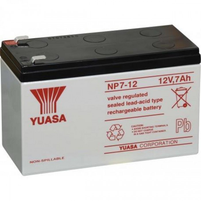 YUASA - BATTERY 12V 7AH Επαναφορτιζόμενη μπαταρία 12V / 7Ah. YUASA - BATTERY 12V 7AH Επαναφορτιζόμενη μπαταρία 12V / 7Ah.