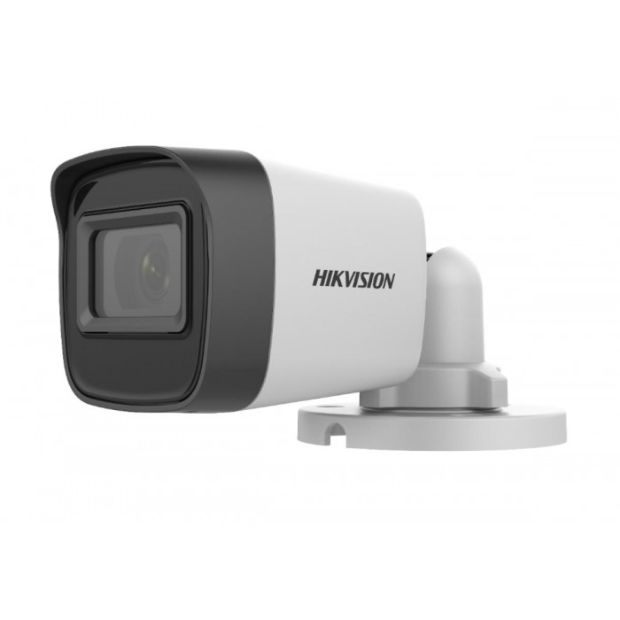 HIKVISION - DS-2CE16H0T-ITFS Κάμερα Mini Bullet 5MP, με φακό 2.8mm, IR30m και εσωματωμένο μικρόφωνο.