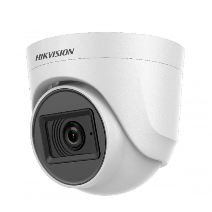 HIKVISION - DS-2CE76D0T-ITPFS Κάμερα Dome 2MP, με φακό 2.8mm, IR20m και ενσωματωμένο μικρόφωνο.