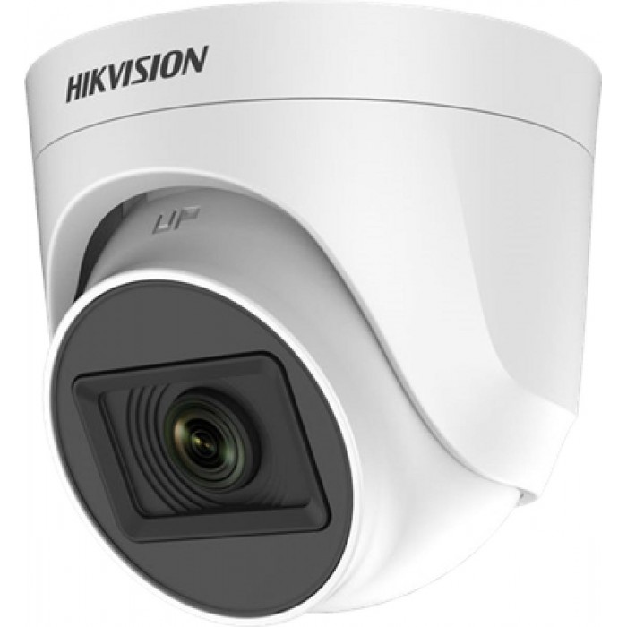 HIKVISION - DS-2CE76H0T-ITPFS Κάμερα Dome 5MP, με φακό 2.8mm, IR20m και ενσωματωμένο μικρόφωνο.