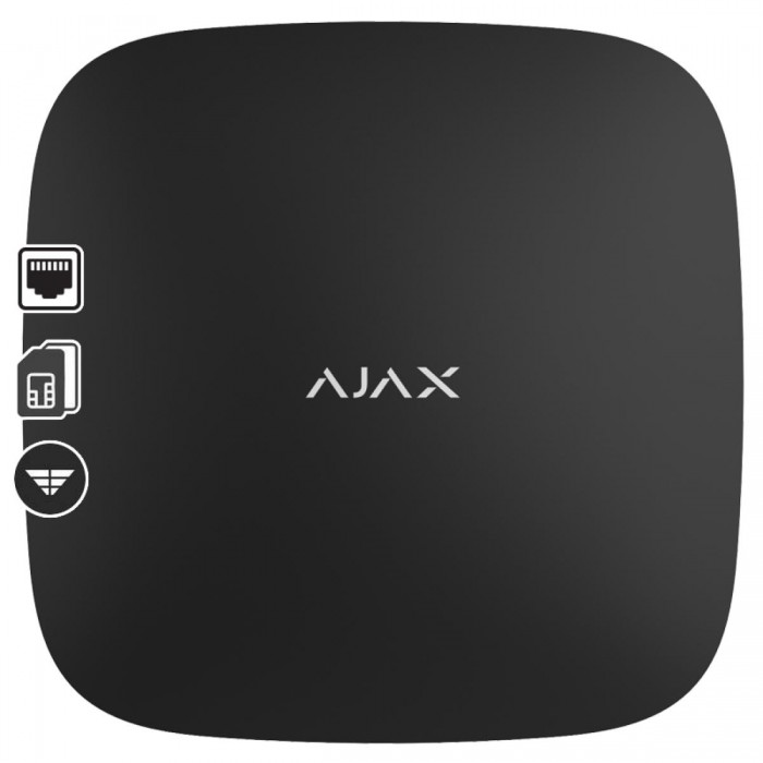 AJAX - HUB 2 BLACK Ασύρματη κεντρική μονάδα με GSM/GPRS (Dual Micro SIM 2G) και Ethernet , σε μαύρο χρώμα. AJAX - HUB 2 BLACK Ασύρματη κεντρική μονάδα με GSM/GPRS (Dual Micro SIM 2G) και Ethernet , σε μαύρο χρώμα.