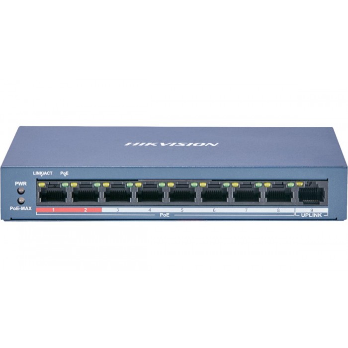 HIKVISION - DS-3E0109P-E/M(B) PoE Switch με 8 θύρες PoE και 1 θύρα Uplink. HIKVISION - DS-3E0109P-E/M(B) PoE Switch με 8 θύρες PoE και 1 θύρα Uplink.