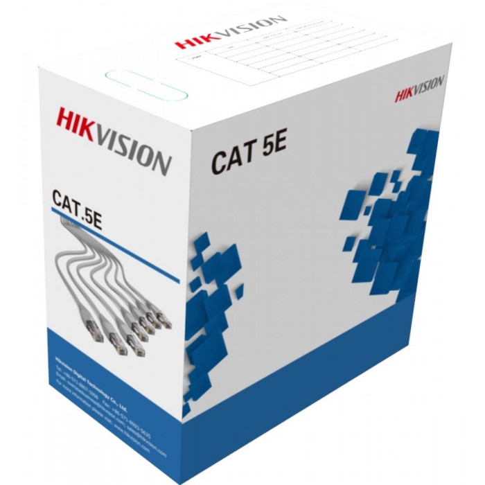 HIKVISION - DS-1LN5E-E/E Καλώδιο UTP Cat.5e μονόκλωνο, 305 μέτρων, γκρι χρώματος. HIKVISION - DS-1LN5E-E/E Καλώδιο UTP Cat.5e μονόκλωνο, 305 μέτρων, γκρι χρώματος.