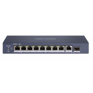 HIKVISION - DS-3E0510HP-E Hi-PoE Switch με 2 θύρες Hi-PoE, 6 θύρες PoE Gigabit, 1 θύρα Uplink Gigabit,1 θύρα οπτικής ίνας Gigabit και λειτουργία Watchdog.