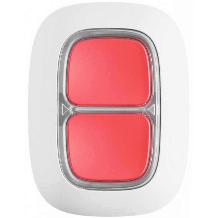 AJAX - DOUBLE BUTTON WHITE Ασύρματο μπουτόν πανικού δύο πλήκτρων, σε λευκό χρώμα. AJAX - DOUBLE BUTTON WHITE Ασύρματο μπουτόν πανικού δύο πλήκτρων, σε λευκό χρώμα.