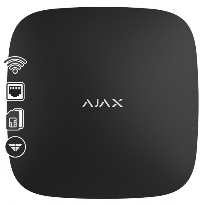AJAX - HUB 2 PLUS BLACK Ασύρματη κεντρική μονάδα με Dual Μicro SIM (2G/3G/LTE), Ethernet και Wifi σε μαύρο χρώμα. AJAX - HUB 2 PLUS BLACK Ασύρματη κεντρική μονάδα με Dual Μicro SIM (2G/3G/LTE), Ethernet και Wifi σε μαύρο χρώμα.