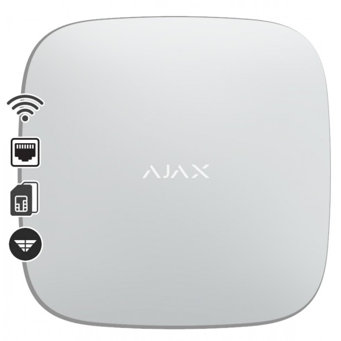 AJAX - HUB 2 PLUS WHITE Ασύρματη κεντρική μονάδα με Dual Micro SIM (2G/3G/LTE), Ethernet και Wifi σε λευκό χρώμα. AJAX - HUB 2 PLUS WHITE Ασύρματη κεντρική μονάδα με Dual Micro SIM (2G/3G/LTE), Ethernet και Wifi σε λευκό χρώμα.