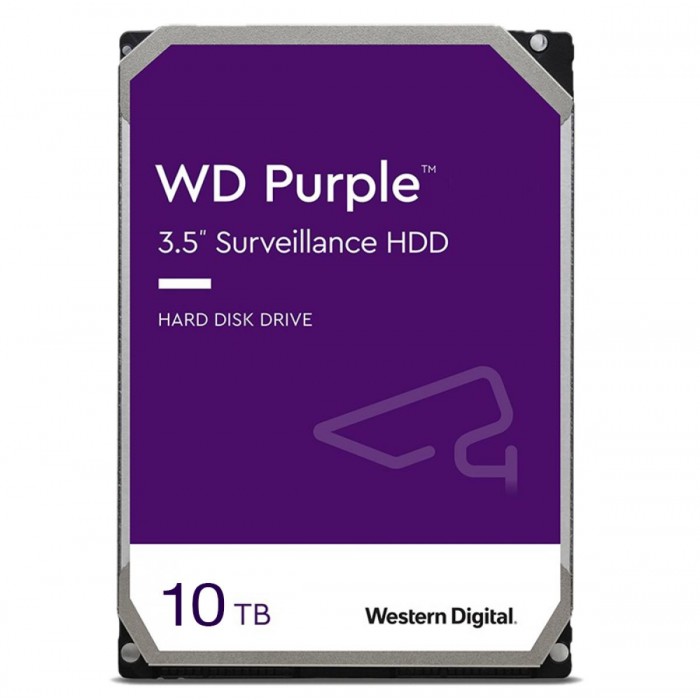 WESTERN DIGITAL - PURPLE 10TB Σκληρός δίσκος 10ΤΒ ειδικά σχεδιασμένος για συστήματα παρακολούθησης με λειτουργία 24/7.