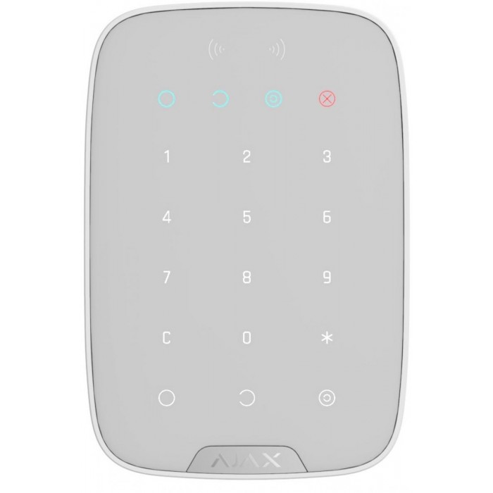 AJAX - KEYPAD PLUS WHITE Ασύρματο πληκτρολόγιο αφής με ενσωματωμένο Proximity Reader, σε λευκό χρώμα. AJAX - KEYPAD PLUS WHITE Ασύρματο πληκτρολόγιο αφής με ενσωματωμένο Proximity Reader, σε λευκό χρώμα.