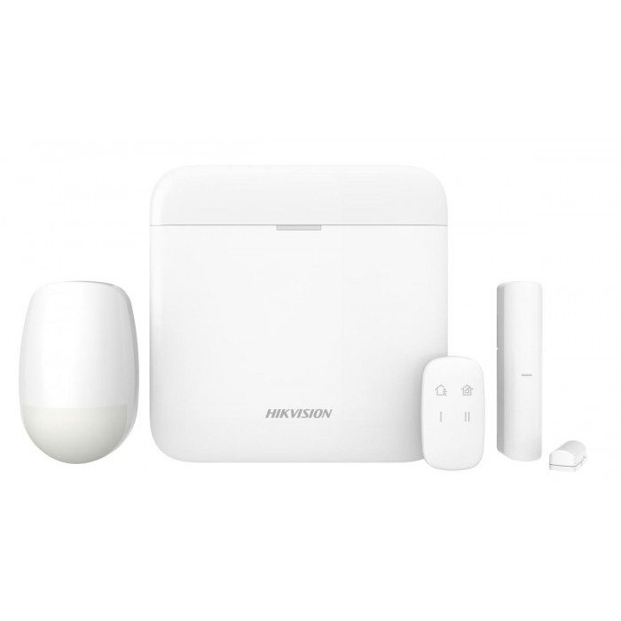 HIKVISION - DS-PWA64-KIT-WE Σετ κεντρικής μονάδας 64 ζωνών με ανιχνευτή κίνησης, μαγνητική επαφή και Keyfob.