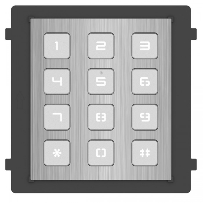 HIKVISION - DS-KD-KP/S Μονάδα πληκτρολογίου για επίτοιχη τοποθέτηση από ανοξείδωτο ατσάλι.