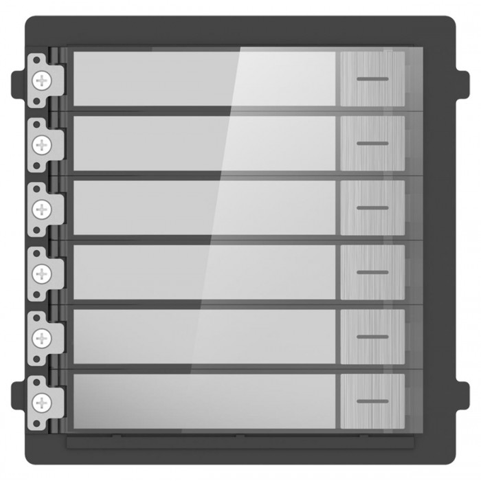 HIKVISION - DS-KD-KK/S Μονάδα επέκτασης έξι κλήσεων από ανοξείδωτο ατσάλι.