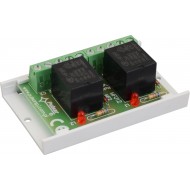 PULSAR - AWZ624 Πλακέτα ρελέ (x 2) με τάση διέγερσης 20÷28VDC, σε πλαστική βάση με ταινία διπλής όψεως και ενδεικτικό LED λειτουργίας.