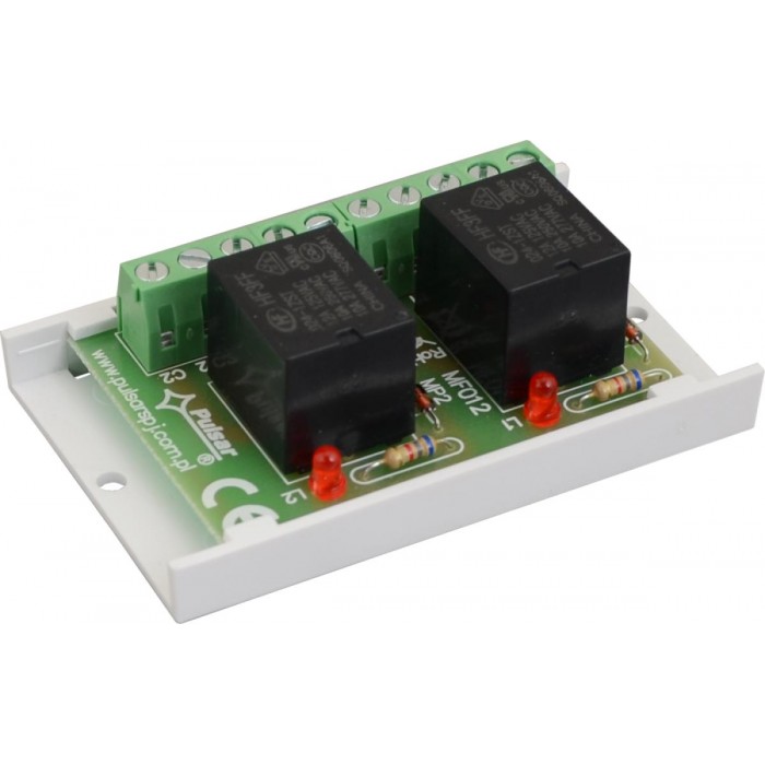 PULSAR - AWZ624 Πλακέτα ρελέ (x 2) με τάση διέγερσης 20÷28VDC, σε πλαστική βάση με ταινία διπλής όψεως και ενδεικτικό LED λειτουργίας. PULSAR - AWZ624 Πλακέτα ρελέ (x 2) με τάση διέγερσης 20÷28VDC, σε πλαστική βάση με ταινία διπλής όψεως και ενδεικτικό LED λειτουργίας.