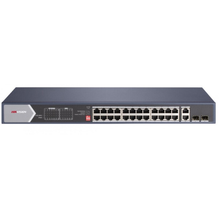 HIKVISION - DS-3E0528HP-E PoE Switch με 20 θύρες PoE Gigabit, 4 θύρες Hi-PoE Gigabit, 2 θύρες οπτικής ίνας, 2 x RJ-45 Gigabit και λειτουργία Watchdog. HIKVISION - DS-3E0528HP-E PoE Switch με 20 θύρες PoE Gigabit, 4 θύρες Hi-PoE Gigabit, 2 θύρες οπτικής ίνας, 2 x RJ-45 Gigabit και λειτουργία Watchdog.